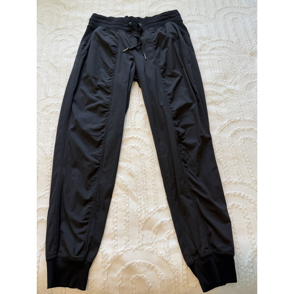 Lululemon Dance Studio Jogger Women Size 8 Black Excellent Tapered LW5ENMS